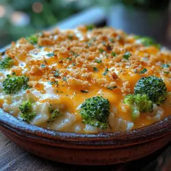 Cheesy Broccoli and Rice Casserole Delight