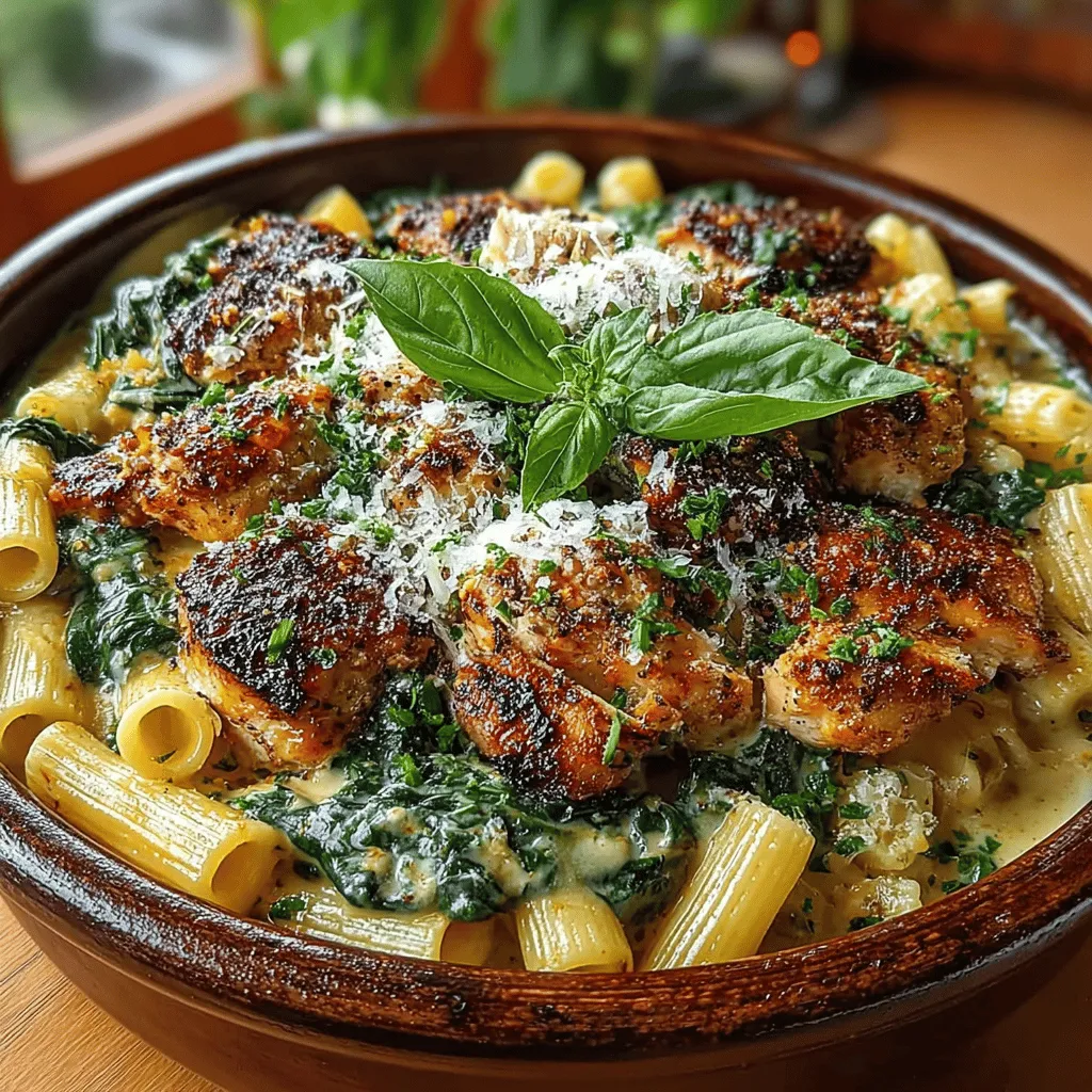 Creamy chicken and spinach skillet pasta is a dish that embodies the essence of comfort food. With its rich, velvety sauce enveloping tender pieces of chicken and vibrant greens, this recipe offers a satisfying meal perfect for busy weeknights. The combination of flavors and textures—creamy, savory, and slightly earthy—makes it a family favorite that’s both indulgent and nourishing. Whether you’re looking to impress guests or simply want to treat yourself after a long day, this one-pan dish is not only quick to prepare but also a delightful way to bring everyone to the table.
