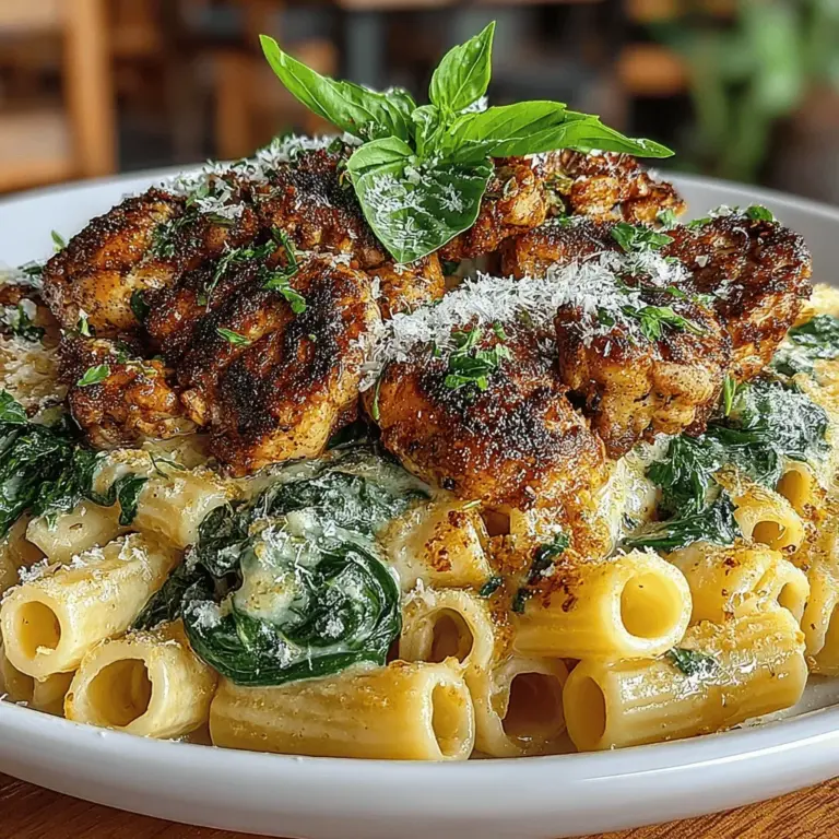 Creamy chicken and spinach skillet pasta is a dish that embodies the essence of comfort food. With its rich, velvety sauce enveloping tender pieces of chicken and vibrant greens, this recipe offers a satisfying meal perfect for busy weeknights. The combination of flavors and textures—creamy, savory, and slightly earthy—makes it a family favorite that’s both indulgent and nourishing. Whether you’re looking to impress guests or simply want to treat yourself after a long day, this one-pan dish is not only quick to prepare but also a delightful way to bring everyone to the table.