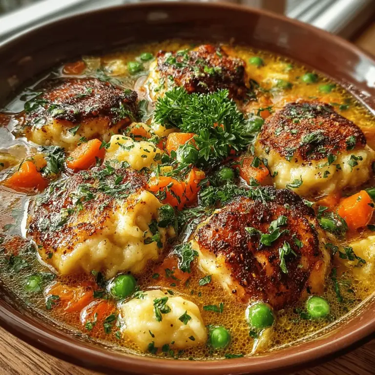 When it comes to comfort food, few dishes hold a candle to the heartwarming appeal of chicken and dumplings. This dish combines tender chicken pieces and fluffy dumplings in a rich, savory broth, creating a meal that is not only satisfying but also quick to prepare. Perfect for busy weeknights, this Savory 30-Minute Chicken & Dumplings recipe allows you to whip up a delicious dinner in no time, using simple ingredients that can be easily found in your pantry.