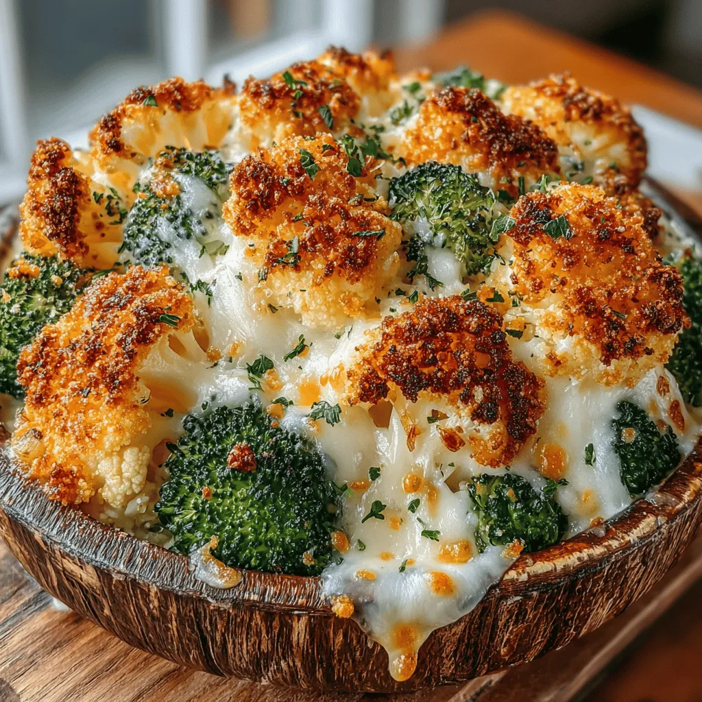 In a world where healthy eating often feels like a compromise on flavor, finding recipes that strike the perfect balance can be a challenge. Enter the Cheesy Broccoli and Cauliflower Rice Bake—an indulgent yet nutritious dish that’s bound to satisfy your cravings while also sneaking in some vegetables. This delightful bake combines the nutty flavors of cauliflower rice and fresh broccoli with the creamy richness of cheeses, resulting in a dish that is both comforting and delicious. Perfect for busy weeknights or as a side dish for family gatherings, this recipe is a wonderful addition to your culinary repertoire.