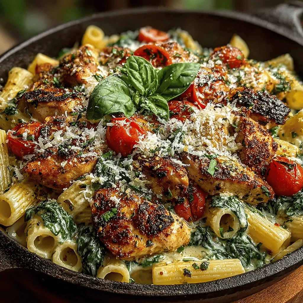 In the landscape of weeknight dinners, few recipes can match the ease and satisfaction of a creamy chicken and spinach pasta skillet. This dish marries flavors and textures in a way that is not only delicious but also quick to prepare, making it an ideal choice for busy families and individuals alike. With its harmonious blend of tender chicken, fresh spinach, and al dente pasta enveloped in a rich, creamy sauce, this skillet meal is set to become a go-to favorite in your culinary repertoire.