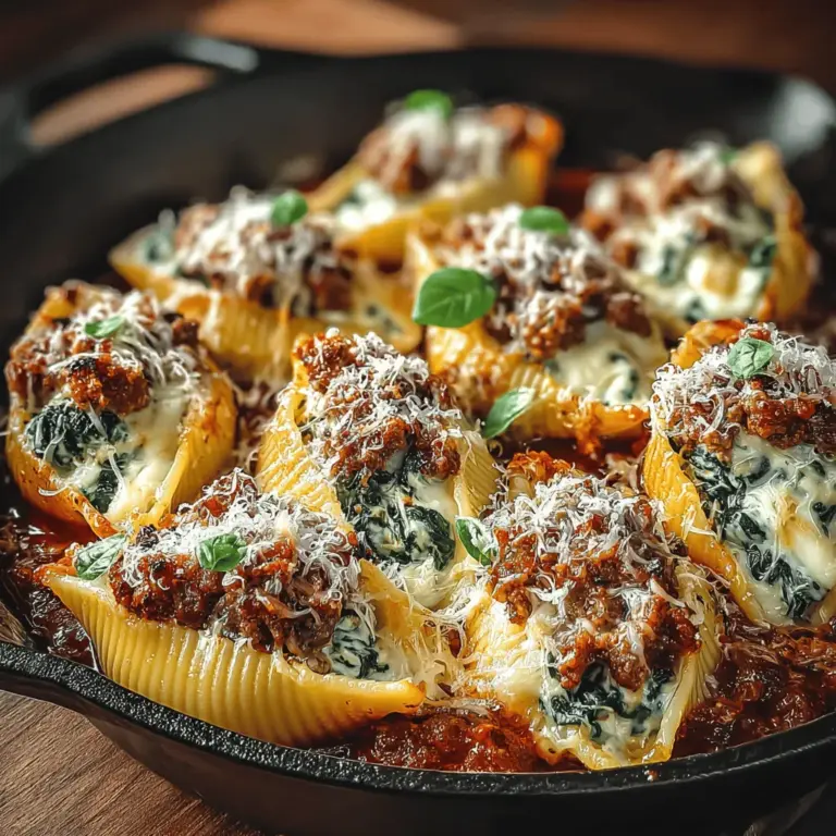 If you're in search of a dish that embodies comfort and warmth, look no further than savory sausage and spinach stuffed shells. This delightful recipe is a perfect representation of Italian cuisine, marrying rich flavors and hearty ingredients into one satisfying meal. Stuffed pasta dishes have a long-standing tradition in Italian households, often passed down through generations, and the stuffed shells variation stands out for its ease of preparation and irresistible taste.