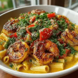 Spicy Shrimp Penne Delight: Completing the Culinary Experience