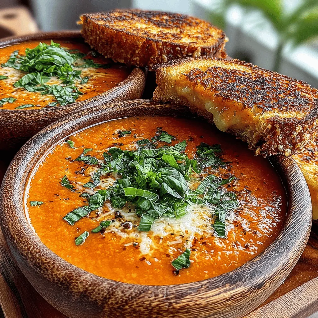 When the chill of winter sets in or the rain taps gently on your window, nothing warms the soul quite like a steaming bowl of tomato basil soup accompanied by a perfectly toasted grilled cheese sandwich. This classic combination is more than just a meal; it’s a culinary hug that evokes feelings of comfort and nostalgia. The Hearty Tomato Basil Bliss recipe encapsulates this essence, bringing together the rich flavors of tomatoes and the fragrant notes of basil in a dish that is not only satisfying but also remarkably easy to prepare.