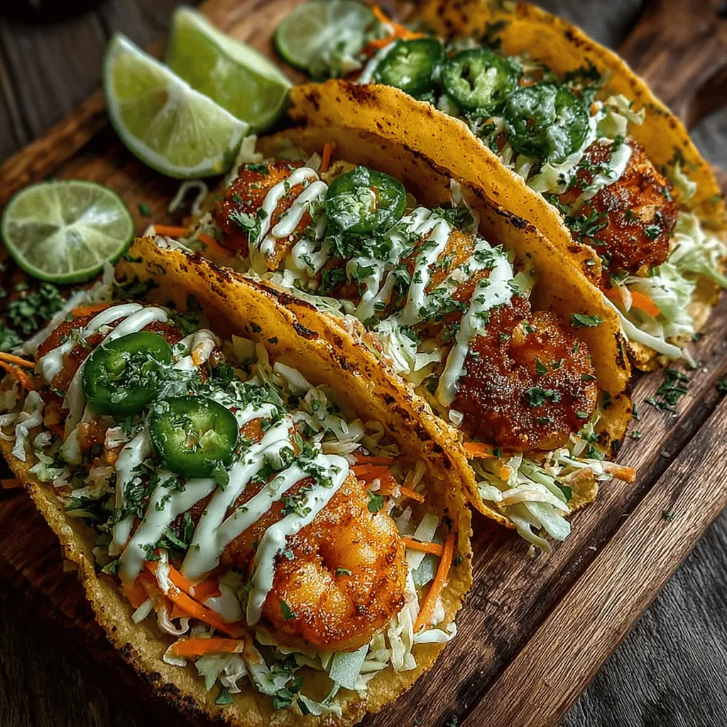 Shrimp Fiesta Tacos are a celebration of flavor, color, and texture, perfect for any meal or gathering. Whether you're hosting a summer BBQ, looking for an easy weeknight dinner, or simply wanting to impress your family with a fresh and vibrant dish, these tacos are sure to delight. With succulent shrimp marinated in a zesty blend of spices, complemented by a crunchy slaw and wrapped in warm tortillas, each bite is an explosion of deliciousness.