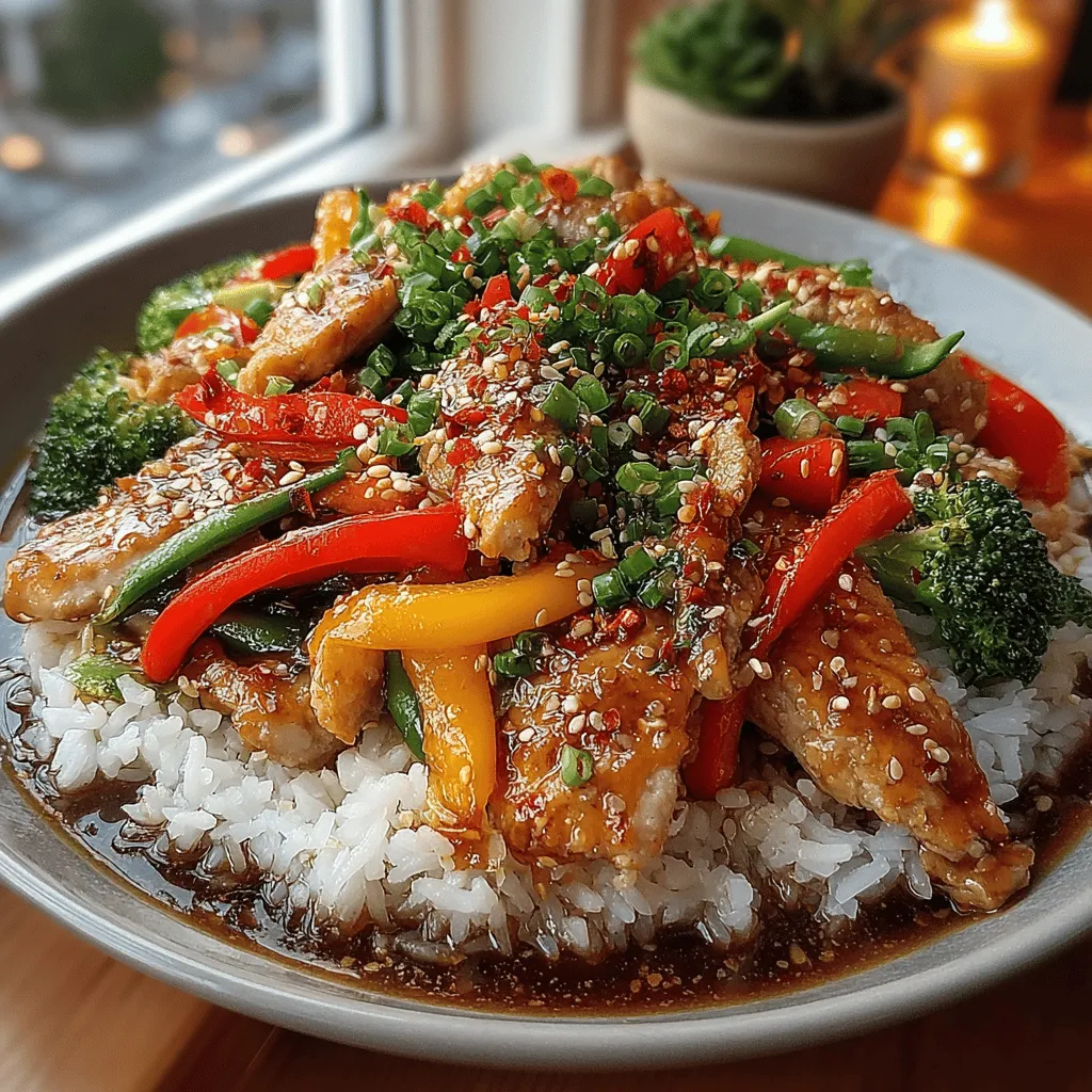 Colorful Crunch Chicken Stir-Fry is a vibrant and nutritious dish that brings together the best of both flavor and health. This recipe showcases an array of colorful vegetables paired with tender chicken, making it not only visually appealing but also packed with essential nutrients. The use of fresh, crisp vegetables is crucial in this dish, as they provide an exciting crunch that elevates the overall dining experience.