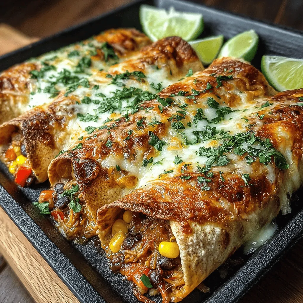 In today's fast-paced world, quick and easy meals are essential for those juggling busy schedules while still wanting to enjoy nutritious and delicious food. Chicken enchiladas stand out as a versatile dish that not only satisfies hunger but also delights the eyes with their vibrant colors. Made from simple yet fresh ingredients, these enchiladas are perfect for family dinners, gatherings, and meal prep. This recipe offers a delightful blend of flavors while being ready in just 30 minutes, making it an ideal choice for anyone looking to whip up a satisfying meal without spending hours in the kitchen.