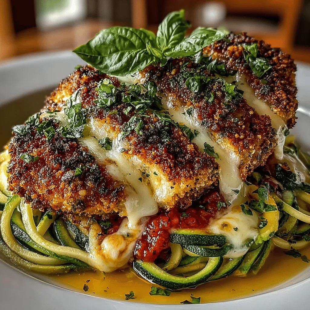 Baked Chicken Parmesan with Zucchini Noodles is a delightful twist on the classic Italian dish, combining the savory flavors of baked chicken with the lightness of zucchini noodles. This recipe not only satisfies your cravings for comfort food but also offers a healthier alternative by incorporating vegetable noodles instead of traditional pasta. In this article, we will explore the ingredients, preparation steps, nutritional benefits, and the overall appeal of this dish, making it a perfect choice for family dinners or meal prep.