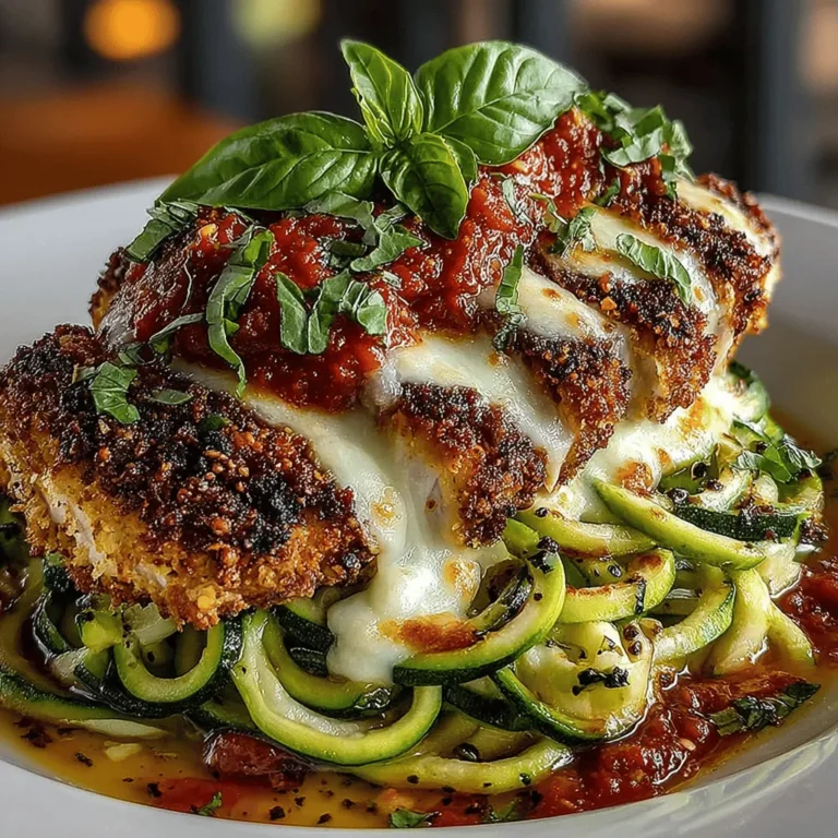 Baked Chicken Parmesan with Zucchini Noodles is a delightful twist on the classic Italian dish, combining the savory flavors of baked chicken with the lightness of zucchini noodles. This recipe not only satisfies your cravings for comfort food but also offers a healthier alternative by incorporating vegetable noodles instead of traditional pasta. In this article, we will explore the ingredients, preparation steps, nutritional benefits, and the overall appeal of this dish, making it a perfect choice for family dinners or meal prep.
