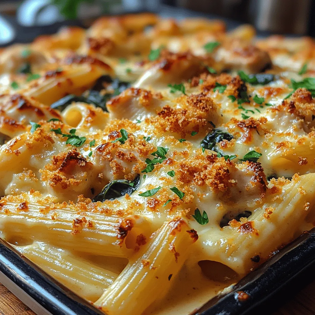 Creamy Chicken and Spinach Pasta Bake is a delightful dish that combines the heartiness of pasta, the richness of a creamy sauce, and the nutritious benefits of fresh spinach and chicken. This family-friendly meal is not only satisfying but also easy to prepare, making it perfect for busy weeknights or special gatherings. By bringing everyone together around the dinner table, home-cooked meals like this one foster family bonds and create cherished memories.