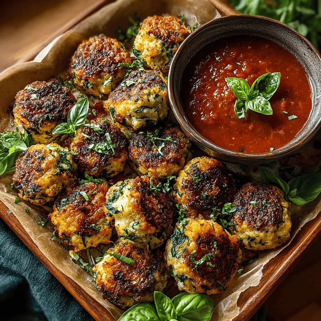 - 1 pound ground turkey - 2 cups fresh spinach, chopped (or 1 cup frozen spinach, thawed and drained) - 1/2 cup whole wheat breadcrumbs - 1/4 cup grated Parmesan cheese - 1 large egg - 2 cloves garlic, minced - 1 teaspoon dried oregano - 1/2 teaspoon salt - 1/4 teaspoon black pepper - Olive oil spray (for baking)