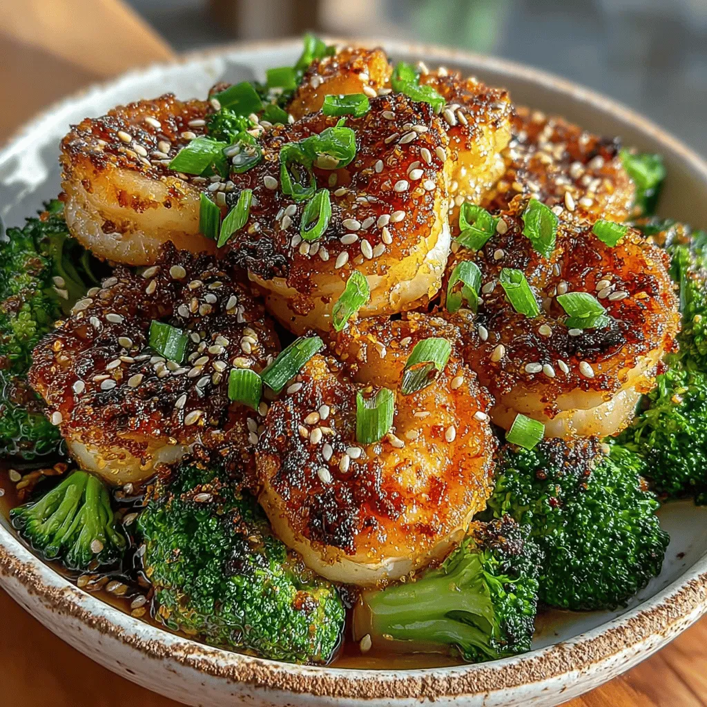 Sweet and Savory Honey Garlic Shrimp with Broccoli