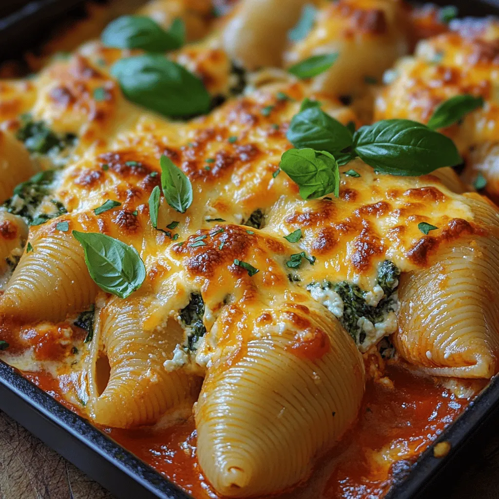 Cheesy Spinach Delight Stuffed Shells offer a delicious and comforting meal that is perfect for any occasion, from family dinners to casual gatherings. Combining the rich flavors of ricotta, mozzarella, and Parmesan cheese with the freshness of spinach, this dish promises satisfaction and warmth. With straightforward instructions and easily accessible ingredients, making this recipe at home is both enjoyable and rewarding. Whether you’re a seasoned cook or a kitchen novice, this guide will walk you through every step of creating this delightful dish, ensuring that you can impress your loved ones with your culinary skills.