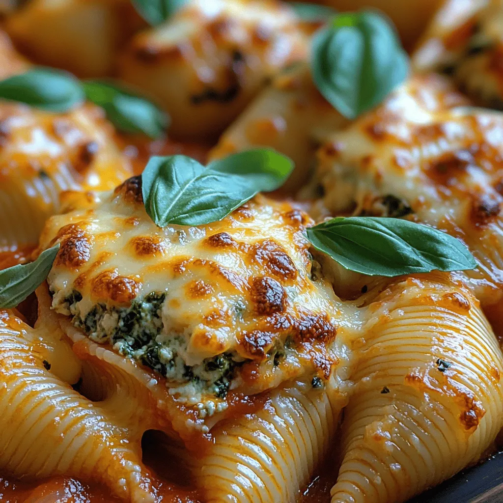 Cheesy Spinach Delight Stuffed Shells offer a delicious and comforting meal that is perfect for any occasion, from family dinners to casual gatherings. Combining the rich flavors of ricotta, mozzarella, and Parmesan cheese with the freshness of spinach, this dish promises satisfaction and warmth. With straightforward instructions and easily accessible ingredients, making this recipe at home is both enjoyable and rewarding. Whether you’re a seasoned cook or a kitchen novice, this guide will walk you through every step of creating this delightful dish, ensuring that you can impress your loved ones with your culinary skills.