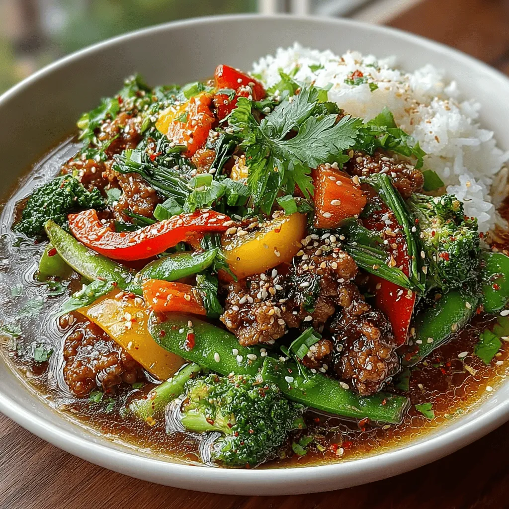 - 1 lb ground turkey - 2 tablespoons vegetable oil - 2 cups mixed vegetables (bell peppers, broccoli, carrots, and snap peas) - 2 cloves garlic, minced - 1 tablespoon fresh ginger, minced - 3 tablespoons soy sauce - 2 tablespoons oyster sauce (optional) - 1 tablespoon sesame oil - Salt and pepper to taste - Cooked rice or noodles for serving